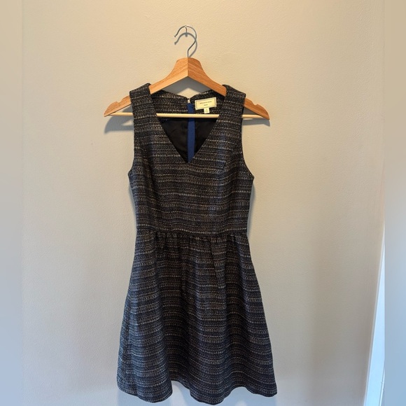 Anthropologie Moulinette Souers Tweed Metallic Mini Dress - Picture 3 of 13